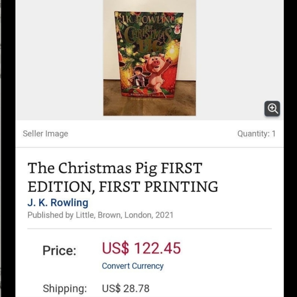 The Christmas Pig - First Edition - JK ROWLING - Picture 5 of 6